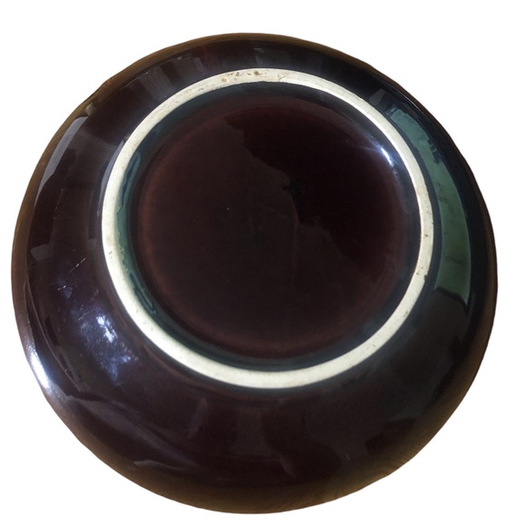 Vtg Brown Drip Bowl Stoneware 9.5 in - Picture 3 of 3